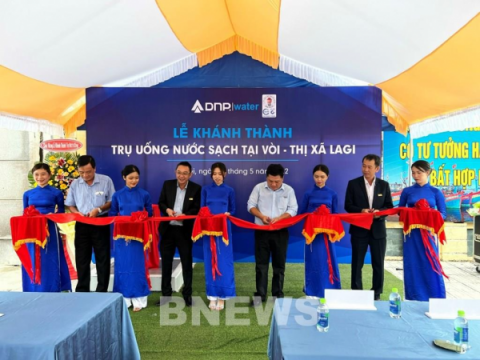 DNP Water hoàn thiện thêm 3 trụ nước uống sạch miễn phí tại Bình Thuận